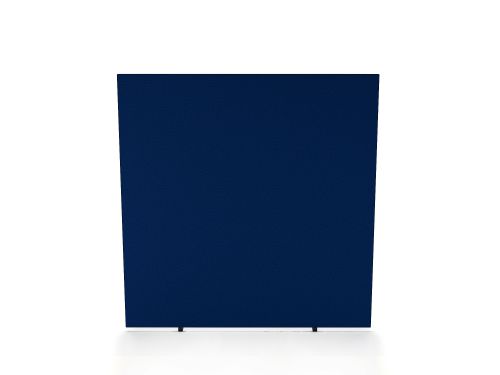 SCR10430 Impulse Plus Oblong 1200/1000 Floor Free Standing Screen Powder Blue Fabric Light Grey Edges