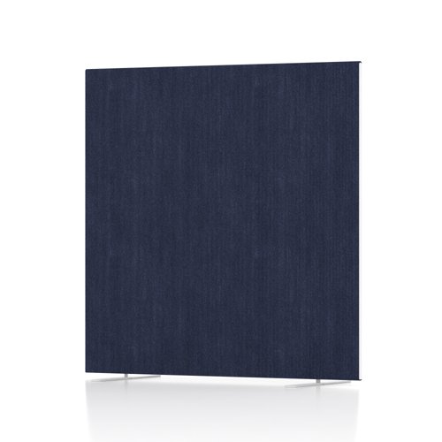 Impulse Plus Oblong 1200/1200 Floor Free Standing Screen Royal Blue Fabric Light Grey Edges