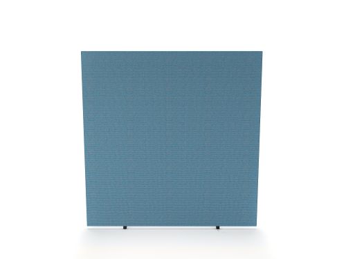 Impulse Plus Oblong 1200/1200 Floor Free Standing Screen Sky Blue Fabric Light Grey Edges