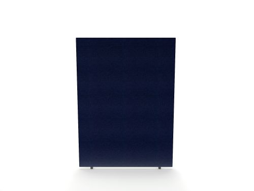 Impulse Plus Oblong 1200/1500 Floor Free Standing Screen Royal Blue Fabric Light Grey Edges