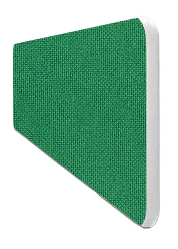 Impulse Plus Oblong 400/600 Desktop Screen Rounded Corners Palm Green Fabric Light Grey Edges