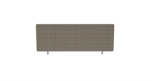Impulse Plus Oblong 400/1000 Desktop Screen Rounded Corners Lead Fabric Light Grey Edges