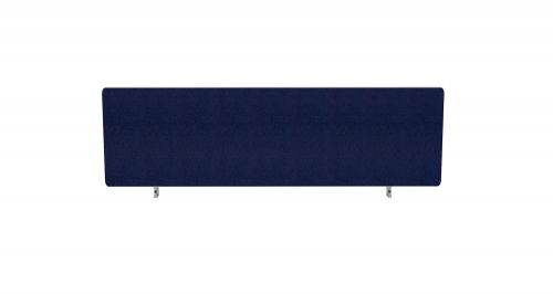 Impulse Plus Oblong 400/1200 Desktop Screen Rounded Corners Royal Blue Fabric Light Grey Edges