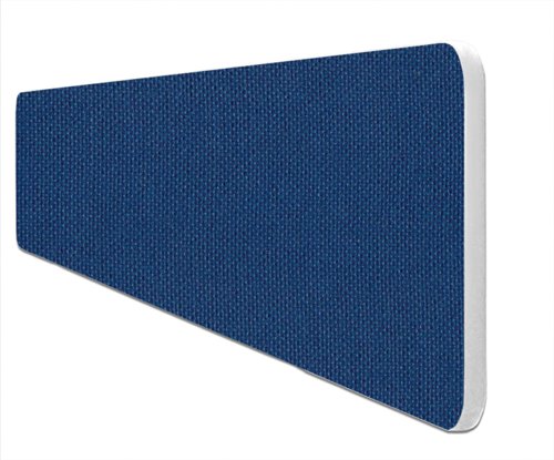 Impulse Plus Oblong 400/1500 Desktop Screen Rounded Corners Powder Blue Fabric Light Grey Edges