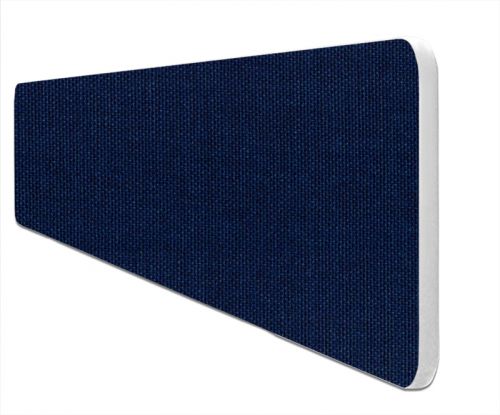Impulse Plus Oblong 400/1500 Desktop Screen Rounded Corners Royal Blue Fabric Light Grey Edges