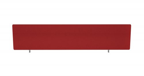 Impulse Plus Oblong 400/1600 Desktop Screen Rounded Corners Burgundy Fabric Light Grey Edges