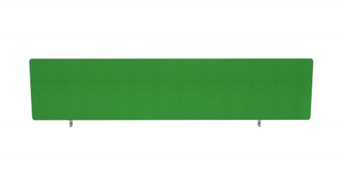 Impulse Plus Oblong 400/1600 Desktop Screen Rounded Corners Palm Green Fabric Light Grey Edges