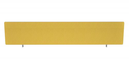 Impulse Plus Oblong 400/1800 Desktop Screen Rounded Corners Beige Fabric Light Grey Edges