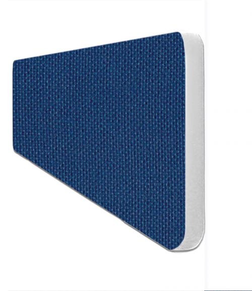 Impulse Plus Oblong 300/600 Desktop Screen Rounded Corners Powder Blue Fabric Light Grey Edges