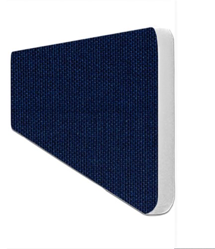 Impulse Plus Oblong 300/600 Desktop Screen Rounded Corners Royal Blue Fabric Light Grey Edges