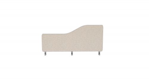 Impulse Plus Wave 300/800 Desktop Screen Rounded Corners Light Grey Fabric Light Grey Edges