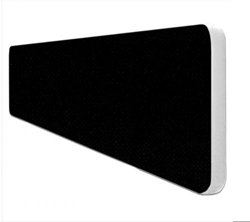 Impulse Plus Oblong 300/1000 Desktop Screen Rounded Corners Black Fabric Light Grey Edges