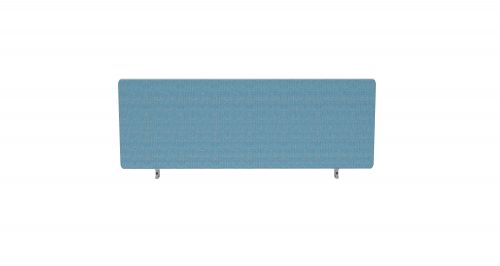 Impulse Plus Oblong 300/1000 Desktop Screen Rounded Corners Sky Blue Fabric Light Grey Edges