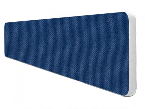 Impulse Plus Oblong 300/1400 Desktop Screen Rounded Corners Powder Blue Fabric Light Grey Edges