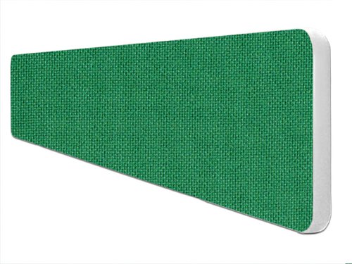 Impulse Plus Oblong 300/1500 Desktop Screen Rounded Corners Palm Green Fabric Light Grey Edges