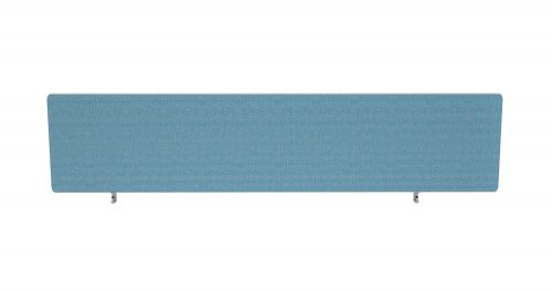 Impulse Plus Oblong 300/1600 Desktop Screen Rounded Corners Sky Blue Fabric Light Grey Edges
