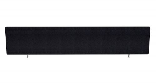 Impulse Plus Oblong 300/1800 Desktop Screen Rounded Corners Black Fabric Light Grey Edges