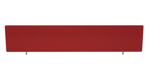 Impulse Plus Oblong 300/1800 Desktop Screen Rounded Corners Burgundy Fabric Light Grey Edges