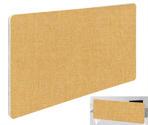 Impulse Plus Oblong 400/1000 Backdrop Screen Rounded Corners Beige Fabric Light Grey Edges