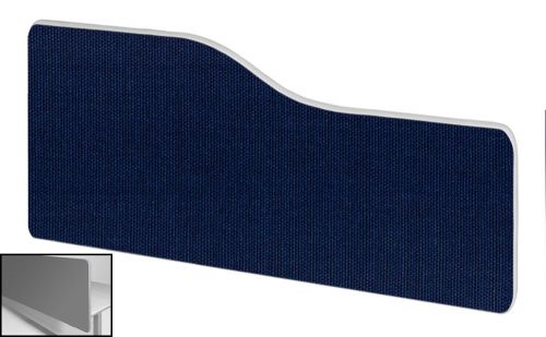 Impulse Plus Wave 400/1000 Backdrop Screen Rounded Corners Royal Blue Fabric Light Grey Edges