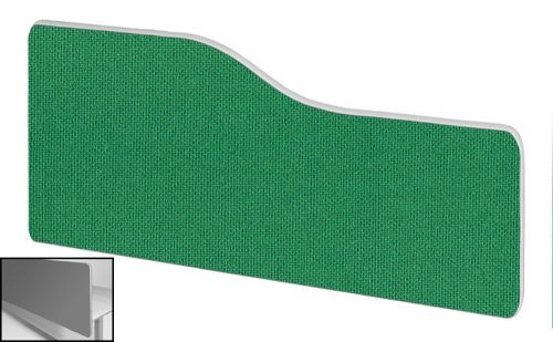 Impulse Plus Wave 400/1200 Backdrop Screen Rounded Corners Palm Green Fabric Light Grey Edges