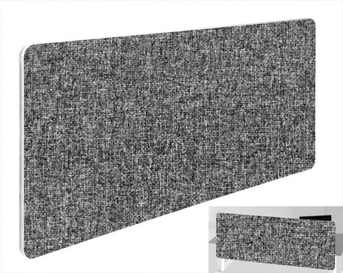 Impulse Plus Oblong 400/1500 Backdrop Screen Rounded Corners Lead Fabric Light Grey Edges