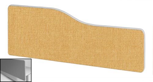 Impulse Plus Wave 400/1600 Backdrop Screen Rounded Corners Beige Fabric Light Grey Edges