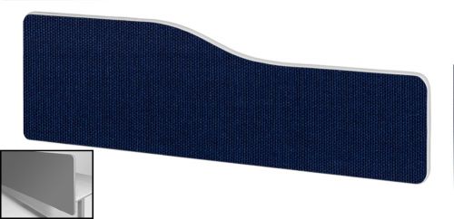 Impulse Plus Wave 400/1800 Backdrop Screen Rounded Corners Royal Blue Fabric Light Grey Edges