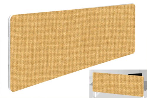 Impulse Plus Oblong 300/1000 Backdrop Screen Rounded Corners Beige Fabric Light Grey Edges