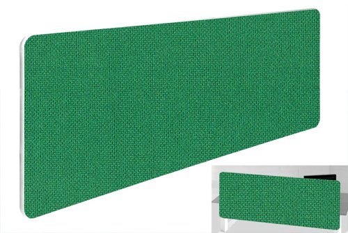 Impulse Plus Oblong 300/1000 Backdrop Screen Rounded Corners Palm Green Fabric Light Grey Edges