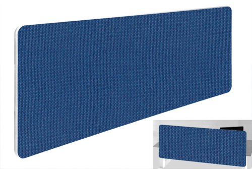 Impulse Plus Oblong 300/1000 Backdrop Screen Rounded Corners Powder Blue Fabric Light Grey Edges