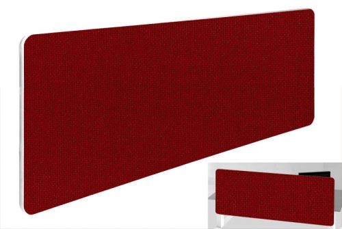 Impulse Plus Oblong 300/1200 Backdrop Screen Rounded Corners Burgundy Fabric Light Grey Edges