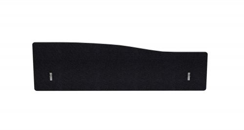 Impulse Plus Wave 300/1400 Backdrop Screen Rounded Corners Black Fabric Light Grey Edges