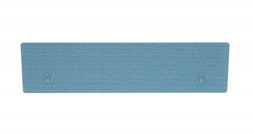 Impulse Plus Oblong 300/1600 Backdrop Screen Rounded Corners Sky Blue Fabric Light Grey Edges