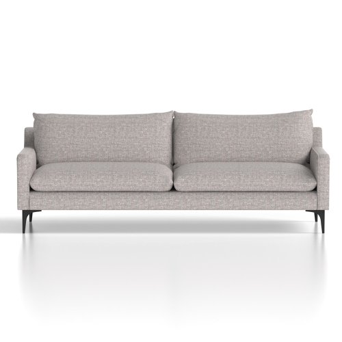 Emmy Cushioned 3 Seater Sofa Light Grey  SF000002