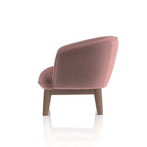 Dynamic Lulu Fabric Armchair With Wooden Legs Old Rosa - SF000003 42118DY Buy online at Office 5Star or contact us Tel 01594 810081 for assistance