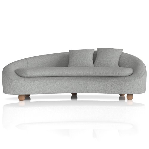 Mimi 3 Seater Curved Sofa Boucle Fabric Dynamic