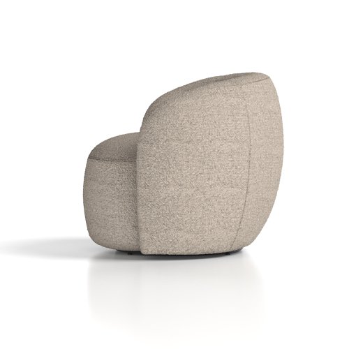 Phoebe Swivel Accent Chair Cream Boucle Dynamic