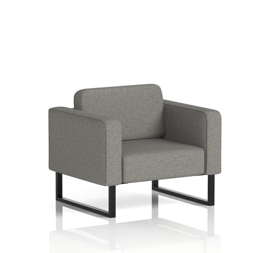 Brixworth Armchair With Black Legs In X2 Fabric - Number