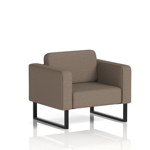 Brixworth Armchair With Black Legs In X2 Fabric - Theory