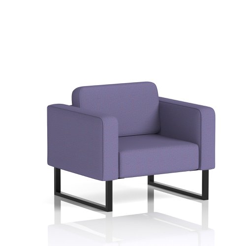 Brixworth Armchair With Black Legs In Synergy Fabric - Order