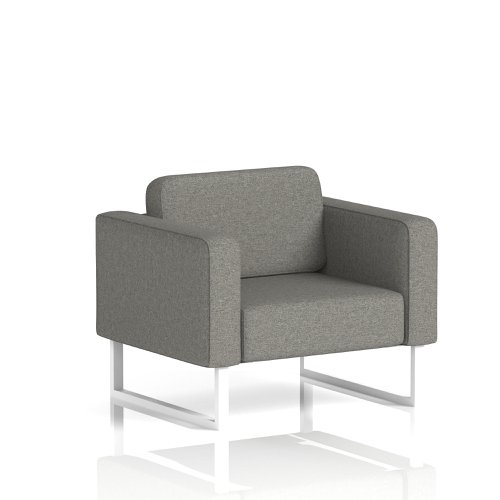 Brixworth Armchair With White Legs In X2 Fabric - Number