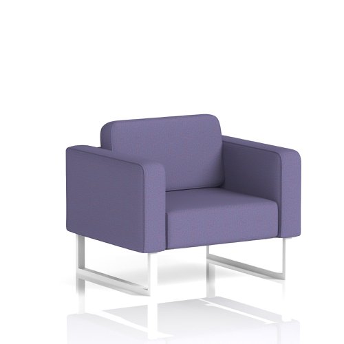 Brixworth Armchair With White Legs In Synergy Fabric - Order