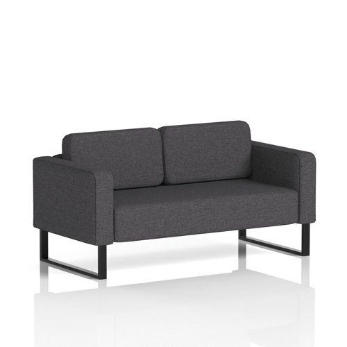 Brixworth Sofa 2 Seater With Black Legs In X2 Fabric - Arithmetic