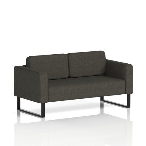 Brixworth Sofa 2 Seater With Black Legs In Main Line Flax Fabric - Temple