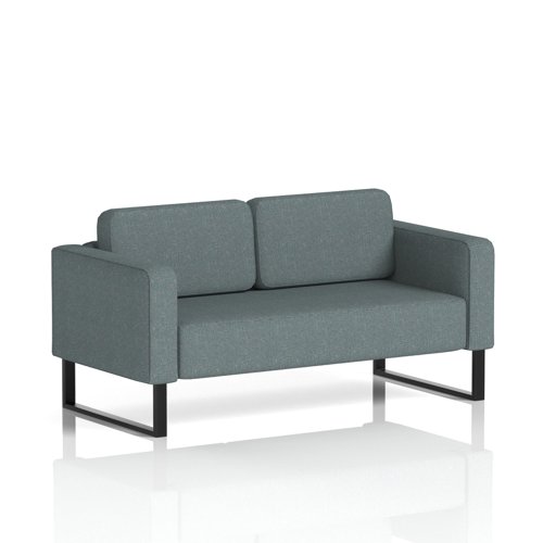 Brixworth Sofa 2 Seater With Black Legs In Main Line Flax Fabric - Westminster