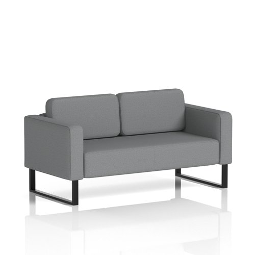 Brixworth Sofa 2 Seater With Black Legs In Synergy Fabric - Partner