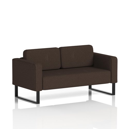 Brixworth Sofa 2 Seater With Black Legs In Synergy Fabric - Wed