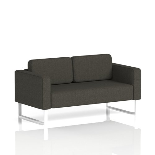 Brixworth Sofa 2 Seater With White Legs In Main Line Flax Fabric - Temple