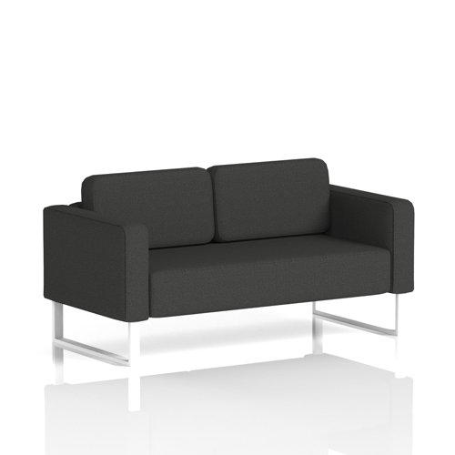 Brixworth Sofa 2 Seater With White Legs In Synergy Fabric - Mix